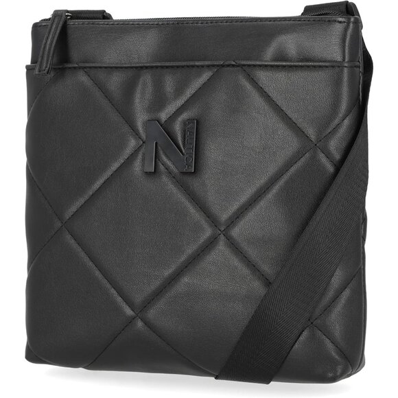 Women's Lakeside Signatures Jacquard North South Cross body Black Shoulder Bags - Picture 1 of 5